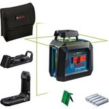 Store Professional Gll 2-20 G Çizgi Lazer (20M Çalışma Alanı, 4 x Aa Pil, Ip 64 Toza Karşı Koruma Sistemi, Yeşil Lazer, LB10 Tutucu, DK10 Tavan Klipsi, Takım Çantası)