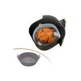 Store Renkli Isıya Dayanıklı Yıkanılabilir Silikon Fırın ve Airfryer Yuvarlak Pişirme Matı 20 cm