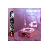 Store Retro Pikap Plak Çalar Hoparlör Şarjlı Kablosuz Projektör Gece Lambası Bluetooth hoparlör