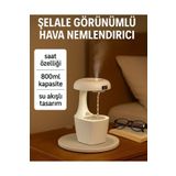 Store Şelale Görünümlü Hava Nemlendirici Buhar Makinesi | Saat Özellikli |dekoratif Tasarım