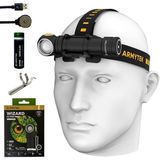 Store Sihirbazı C2 Pro Max XHP70.2 LED Mıknatıs Şarj Edilebilir Far 4000 Lümen W/ Eco Sensa Manyetik USB Şarj Kablosu Dahil