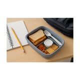 Store Sızdırmaz Lunch Box – 3 Bölmeli Yemek Kabı | Öğle Yemeği Kutusu | Saklama Kabı | Bpa Içermez (Gri) - Option-1