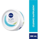 Store Soft Krem, 200 Ml, Nemlendirici Bakım Kremi, Yüz, Vücut, El, Jojoba Yağı ve E Vitamini ile Cilt Bakımı, Anında Emilen Hafif Formül, Tüm Ciltler Için