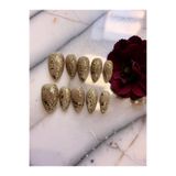 Store Takma Tırnak - Gold Rose 10’lu
