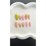 Store Takma Tırnak - Pink Çilek 10'lu