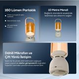 Store Taşınabilir Filament Lamba ve Bluetooth Hoparlör Kamp Outdoor Kullanım Için Çift Fonksiyonlu Ses ve Işık Sistemi X6851 - 01-Siyah