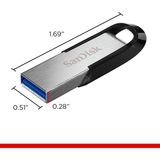Store Ultra Flair 128 GB USB 3.0 Flash Bellek - SDCZ73-128G-G46, Gümüş - 1 GB - Adaçayı Yeşili