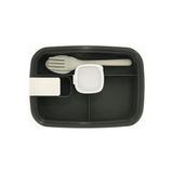 Store Vakumlu Lunchbox Yemek Kabı – Sızdırmaz, Taşınabilir ve Sağlıklı Saklama Kutusu | Çatal Kaşık Bölmeli | Gıda Dostu (Gri) - Option-1