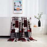 Store Velvet Touch Ultra Peluş Noel Tatili Baskılı Polar BATTANIYE-127 x 152 Cm, (Paket), Yama Işi - 0,6 x 19 x 29 cm - 00 Beyaz
