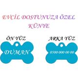 Store XL Boy isme Özel Çelik Köpek isimlik Renkli isme Özel Köpek Künyesi Köpek isimlik Kedi isimlik Tag - Mavi