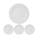 Storemax 04ALM003088 Sing Yemek Tabağı, Porselen 4lü Paket