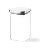 Storemax 1100ML Sızdırmaz Vakumlu Metal Kapaklı Borosilikat Cam Kavanoz – Hava Geçirmez & Dayanıklı Gıda Saklama Kabı (10CM x 17CM) - 0,33 - 0 Siyah
