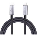 Storemax 1mt USB 4.0 240W Thunderbolt Type-C To Type-C Şarj, ve 8k 60Hz Görüntü Aktarım Kablosu - 0 - Siyah