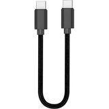 Storemax 20CM Type-C To Type-C Kablo 60W 20V 3A Şarj Kablo USB C Örgü Pd Şarj Kablosu Tip C To Tip C FT-UCA100S - Ahşap