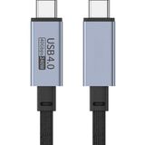 Storemax 2mt E-Marker Çip Thunderbolt Usb4.0 Pd 240W Şarj Kablosu 8k 60hZ Görüntü Aktarım 40GBPS - 0 - Siyah