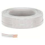 Storemax 30 Metre Beyaz 2 * 0,75 Hoparlör Ses Sitemi Kablosu - Hoporlör Elektrik Tesisat Kordon Kablosu (Beyaz, 30 Metre) - Ahşap