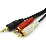 Storemax 4654 3.5mm To 2 Rca Aux Tos Ses Kulaklık Kablosu, 1.5 M - Ahşap