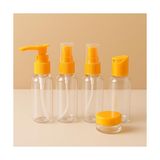 Storemax 5 Parça Seyahat Çanta Içi Şişeler Makyaj & Kişisel Bakım Şişe Seti (5, Turuncu) - 001-Renkli