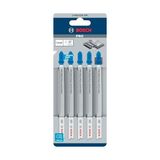 Storemax 5 x Pro Metal Boru ve Profiles T321AF Dekupaj Testere Bıçağı (Metal Borular ve Profiller Için, Çelik Sac, Uzunluk 132 Mm, Profesyonel Aksesuar Dekupaj Testere)