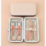 Storemax 7 Parça Profesyonel Manikür Pedikür Seti, Tırnak Makası, Kaş Makası, Cımbız, Rose Gold No:2-3 - --