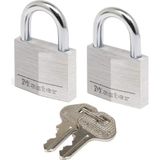 Storemax 9130EURT Anahtarlı 2'li Asma Kilit Seti, Gri, 3 x 5,2 x 1,6 cm
