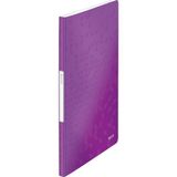 Storemax A4 Sunum Dosyası, Metalik Mor, 20 Şeffaf Poşetli, 40 A4 Sayfa Kapasiteli, 46310062 - 11-Kırmızı