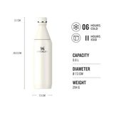 Storemax All Day Slim Soğuk Su Şişesi Termosu, Krem, 0.60 Litre - 1 kg