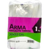Storemax Arma Şeffaf Naylon 5 Lik 30X52 Cm. Bakkaliye Poşeti Torbası - 1 Kg. - Ort. 85 Adet - 1 Paket