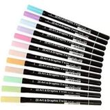 Storemax Art And Graphic Marker-Set, Pastellfarben, 12 Stück - 0 - --