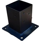 Storemax Ayağı 8X8CM Ahşap Bahçe Ev Kamelya Pergola Demir Bağlantı Çardak Bungalov Kolon Payanda Tente Branda Çadır Tütücu Çit Teras - 0 - Siyah