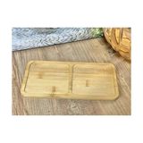 Storemax Bambu 2 Bölmeli Yağdanlık ve Sosluk Altlığı - Şık Tasarımlı Doğal Ahşap Stand, Mutfak Tezgahı Için Düzenleyici ve Çok Amaçlı Kullanım - 0,21 lt - 51R-Turuncu