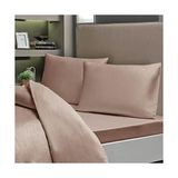 Storemax Basic Düz Çelik Nevresim Takımı Tek Kişilik Kapiçino, Gümüş, Tek Kişilik - 001-Renkli