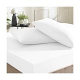 Storemax Basic Düz Pamuk Çarşaf, Beyaz, Tek Kişilik - 001-Renkli