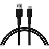 Storemax Basic USB A-C Hızlı Şarj Kablosu, Siyah (100 Cm) - Ahşap