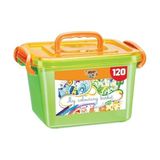 Storemax Bıc Kids Boyama Seti - Çeşitli ve Canlı Renklerde 120 Adet Boyama Kalemli Büyük Kutu, 60 Adet Keçeli Kalem ve 60 Adet Kuru Boya Kalemi - --