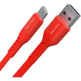 Storemax C20 Type-C To Usb-A 22.5W Hızlı Şarj ve Kablosu 2.1m Kırmızı - 0 - Siyah