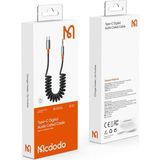 Storemax CA-0900 Spiralli Type-C To 3.5mm Aux Ses Kablosu 1.8m - Ahşap
