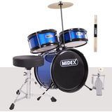Storemax CD300X-BL Akustik Çocuk Baterisi Davulu Seti 5-14 Yaş Için Full Set