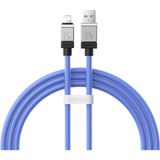 Storemax Coolplay Serisi Hızlı Şarj Kablosu USB To Ip 2.4A, 1m, Mavi - Ahşap