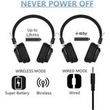 Storemax Coverzone Mikrofonlu Bluetooth 5.0 Kablosuz Kulak Üstü Kulaklık Gürültü Engelleme Özelliği Sporda Doğada Evde Rahat Kullanım Siyah Renk F1003 - --