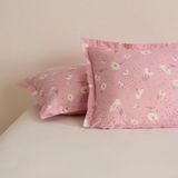 Storemax Daisy 2'li Yastık Kılıfı Pembe 50X70 - Siyah