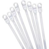 Storemax Delikli Kablo Bağı Plastik Kelepçe 100LÜ Paket Beyaz 3.6X150MM