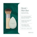Storemax Ecotools Blend + Blur Makyaj Fırçası ve Sünger Duo, Makyaj Blender Sünger ve Fondöten Fırçası, Sıvı ve Krem Makyaj, Bulut Cildi, Çevre Dostu, Lateks Içermez, Zulüm Içermez, & Vegan, 2 Adet - --