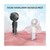 Storemax Elle Tutulabilir Taşınabilir Buharlı Vantilatör Mini Fan – 4 Hız Ayarı, Şarjlı, Misting Özelliği, Kompakt ve Hafif Tasarım, Buharlı Vantilatör Fan Asorti Renk - 001-Siyah