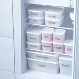 Storemax Etiketli 14 Lü Çok Amaçlı -20°c Derin Dondurucu Gıda Erzak Saklama Kabı Seti - 0,33 - 0 Siyah