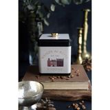 Storemax EVLE-ER023-7F Azura Coffee Desenli Kare Metal Saklama Kabı 12X12 cm (Azura Coffee) - 0,33 - 0 Siyah