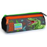 Storemax Gri Yeşil T-Rex Üç Bölmeli Çantası -Erkek Çocuk - 1 cm - Pembe