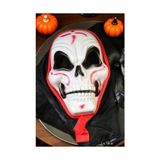 Storemax Halloween Maske Iskelet Tüllü Kırmızı Beyaz