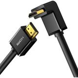 Storemax HDMI 90 Derece Kablo, 2 Metre, Siyah - Ahşap