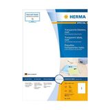 Storemax Herma 4375 Hava Şartlarına Dayanıklı Folyo Etiketleri Dın A4 Şeffaf 210 x 297 Mm, 25 Yaprak, Polyester Folyo, Mat Kendinden Yapışkanlı, Yazdırılabilir, Kalıcı Yapışan Yapışkan Folyo, 25 Yapışkan